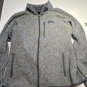 Patagonia Heather Gray Zip-Up Fleece